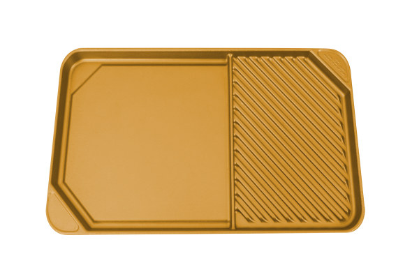 All American 6040AYL Yellow Side by Side Griddle-Grill