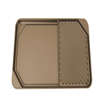 All American 6040ABR Pale Bronze Side by Side Griddle-Grill